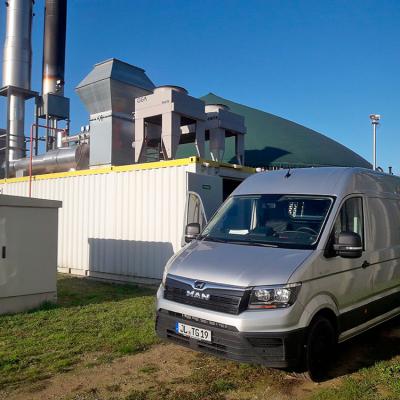 Servicefahrzeug im Einsatz