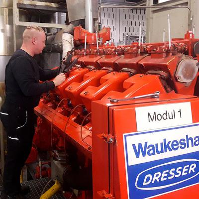 Techniker beim Service